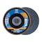 Pferd 5" x 7/8" A.H. POLIFAN Flap Disc - Z PSF STEELOX, Zirconia, 80 Grit, Conical 63033 - alternate 1